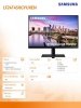 Samsung Monitor  23,8 cala LF24T450GYUXEN IPS 1920 x 1200 FHD 16:10  1xDVI 1xHDMI  1xDP 2xUSB 3.0 Dn, 2xUSB 2.0, 1xUSB 3.0 Up  5
